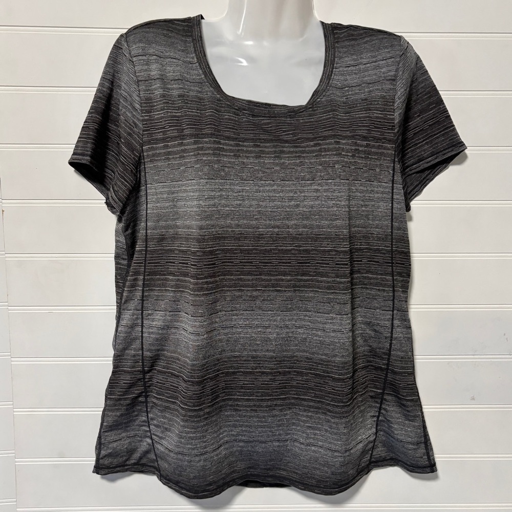 Women's Athletic Shirt - Size L - Grey & Black